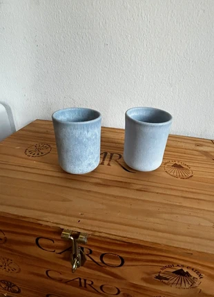Keramik Becher hellblau ähnlich Motel a miio, merk: H&M, staat: Heel goed, € 18,00, € 19,60 inclusief Kopersbescherming
