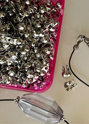 100 Fermagli in metallo per creazioni bijoux, condizioni: Nuovo senza cartellino, €3.00, €3.85 include la Protezione acquisti