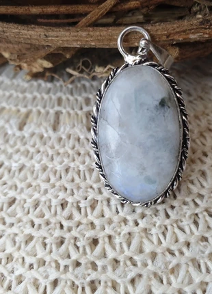 Zilver hanger met natuursteen Moonstone, marca: Silver, estado: Nuevo sin etiquetas, 12,00 €, 13,30 € Protección al comprador incluida