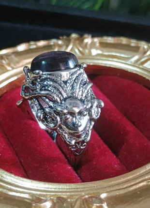 Anillo de lepidolita natural, marque: Natural, état: Très bon état, taille: Ajustable, 10,00 €, 11,20 € Protection acheteurs incluse