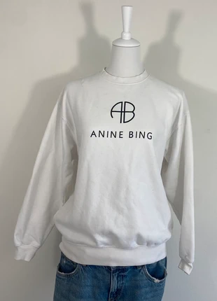 Sweat pull Anine Bing 100% coton blanc taille M, brand: Anine Bing, condition: Very good, size: M / 38 / 10, €65.00, €68.95 includes Buyer Protection