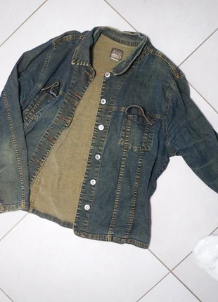 Veste chemise jean fine vintage Y2K 90s indie sleaze, merk: Vintage Dressing, staat: Heel goed, maat: M / 38 / 10, € 9,00, € 10,15 inclusief Kopersbescherming