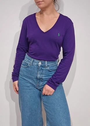 Tee-shirt manches longue violet Ralph Lauren - taille L (th51), marca: Ralph Lauren, estado: Muito bom, tamanho: L / 40 / 12, €22.00, €23.80 inclui Proteção do Comprador Pro