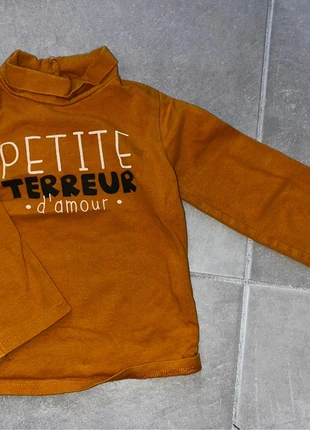 Sous pull col roulé couleur moutarde kiabi, brand: Kiabi, condition: Very good, size: 24-36 months / 92 cm, €2.00, €2.80 includes Buyer Protection