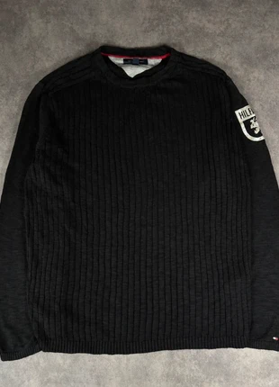 Pull Fin En Col Rond Ras de Cou Noir Tommy Hilfiger Taille XL, merk: Tommy Hilfiger, staat: Heel goed, maat: XL, € 16,90, € 18,45 inclusief Kopersbescherming