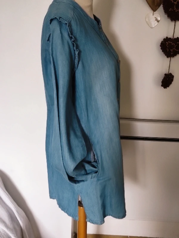 💋 robe tunique en jeans 🌀 - photo numéro 4