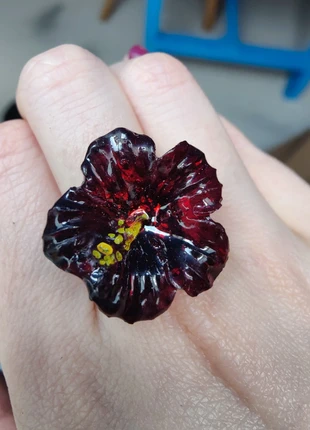 Anillo flor hibiscus, marque: Flower, état: Neuf sans étiquette, taille: Ajustable, 6,00 €, 7,00 € Protection acheteurs incluse