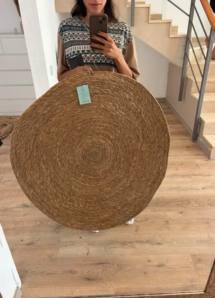 Alfombra yute diámetro 90cm, marca: sin marca, estado: Nuevo con etiquetas, 20,00 €, 21,70 € Protección al comprador incluida