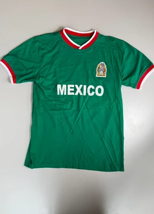 T-shirt vintage Mexico – vert, col rouge et blanc – style rétro football taille M, marke: Vintage Dressing, zustand: Sehr gut, größe: M, 9,00 €, 10,15 € inklusive Vinted-Käuferschutz