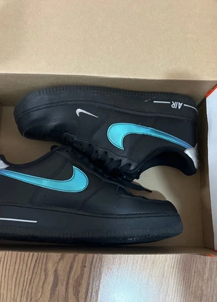 Nike Air Force 1 ’07 LV8 – Black / Blue Swoosh, brand: Nike, condition: Very good, size: 7, £30.00, £32.20 includes Buyer Protection