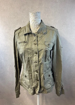 Veste kaki coton – Woman Borsache – Taille L – Lot MI34, brand: Woman Borsache, condition: Very good, size: L / 40 / 12, €12.00, €13.30 includes Buyer Protection Pro