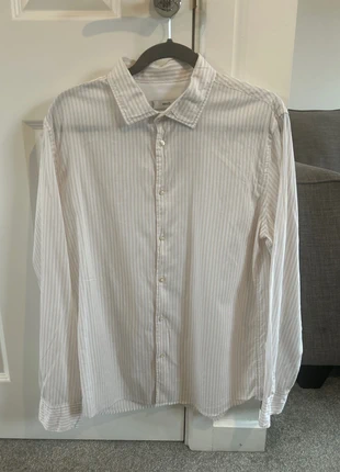 Mango Man Men’s Medium Long Sleeve Striped Shirt - Slim Fit, brand: MNG Man, condition: Very good, size: M, £10.00, £11.20 includes Buyer Protection