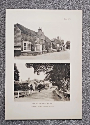 The Village Street, Witley - Antique Print - 1908, brand: NO LABEL, condition: Good, £8.99, £10.14 includes Buyer Protection Pro