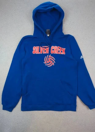 Sweat à capuche Adidas | Silver Creek Volleyball | Bleu roi logo imprimé | Taille S Homme, brand: adidas, condition: Very good, size: S, €23.00, €24.85 includes Buyer Protection Pro
