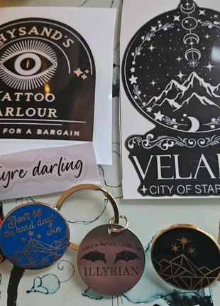 Acotar Decals, Keyring and Pins, brand: Acotar, condition: New without tags, £9.00, £10.15 includes Buyer Protection