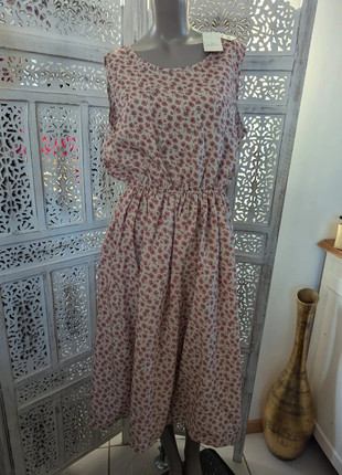 Robe longue Assuili Made in France – Taille L/40 – Motif floral rose B10, marke: Assuili, zustand: Neu, größe: L / 40 / 12, 25,00 €, 26,95 € beinhaltet Vinted-Käuferschutz Pro