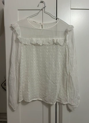 Chemisier blanc Promid, merk: Promod, staat: Goed, maat: M / 38 / 10, € 3,00, € 3,85 inclusief Kopersbescherming