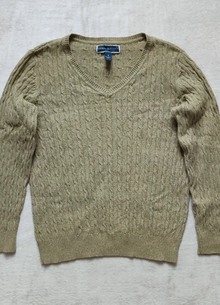 Pull torsadé knit kaki Karen Scott woman 100% coton - Taille M, marque: Vintage Dressing, état: Très bon état, taille: M / 38 / 10, 12,00 €, 13,30 € Protection acheteurs (Pro) incluse