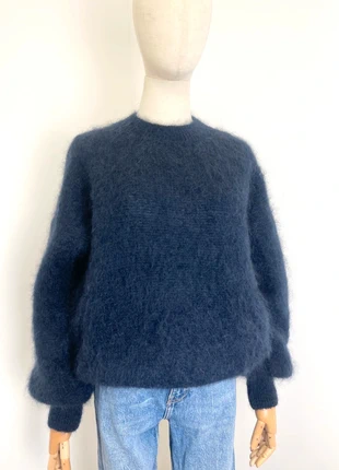 Pull mohair bleu marine, état: Neuf avec étiquette, taille: Taille unique, 68,00 €, 72,10 € Protection acheteurs (Pro) incluse