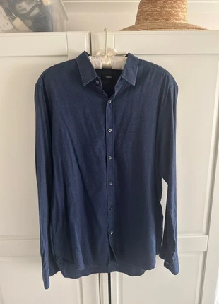 Men’s blue Theory button down shirt, marca: Theory, estado: Bueno, tamaño: L, 10,00 €, 11,20 € Protección al comprador incluida