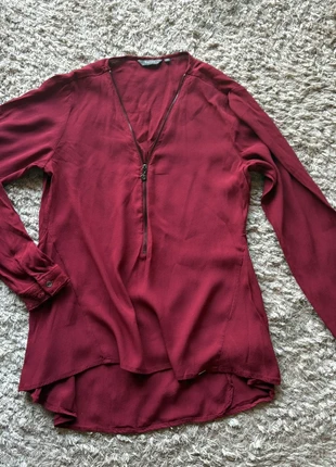 🍷 Blouse fluide bordeaux – Salsa – Taille S, merk: Salsa, staat: Heel goed, maat: S / 36 / 8, € 7,00, € 8,05 inclusief Kopersbescherming