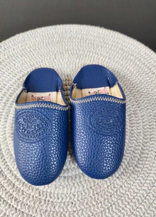 Babouches en cuir bleu - Taille 26, brand: sans marque, condition: Very good, size: 26, €6.50, €7.53 includes Buyer Protection Pro