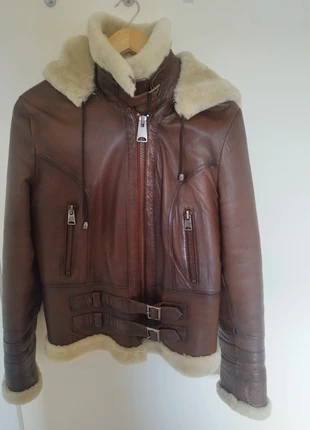 Pilotenjas met schapenvacht voering maat EU48, marque: dersan, état: Bon état, taille: 4XL / 48 / 20, 60,00 €, 63,70 € Protection acheteurs incluse