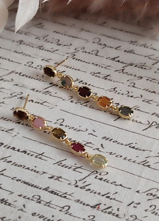 Boucles d'oreilles pendantes en pierre naturelle style GAS, marca: Gas Bijoux, estado: Novo sem etiquetas, €36.00, €38.50 inclui Proteção do Comprador Pro