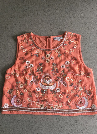 Original, à saisir, Petit Haut doublé à sequins en parfait état, marca: Marie Lund, estado: Nuevo sin etiquetas, tamaño: S / 36 / 8, 9,00 €, 10,15 € Protección al comprador incluida