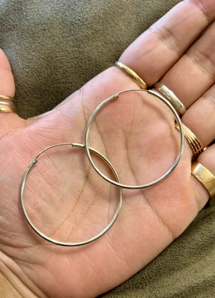 Boucles d’oreilles créoles en argent massif, merk: Argent, staat: Heel goed, € 18,95, € 20,60 inclusief Kopersbescherming Pro