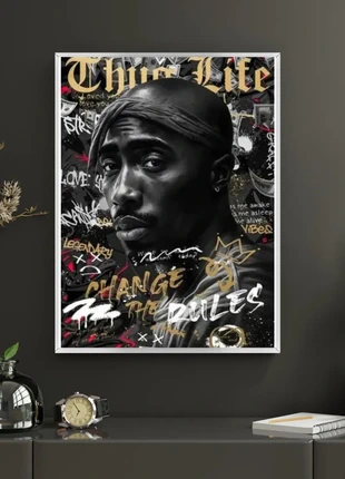 Poster di Tupac Shakur, marque: RAP, état: Neuf sans étiquette, 16,00 €, 17,50 € Protection acheteurs incluse
