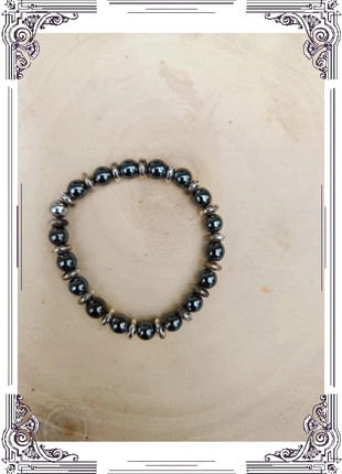 Bracelet en pierre naturelle d'hématite, marke: creadolce, zustand: Sehr gut, 8,90 €, 10,05 € inklusive Vinted-Käuferschutz