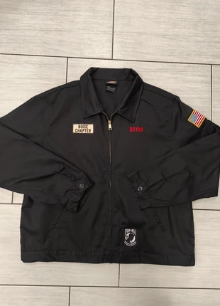 Dickies Men's JT75BK Unlined Eisenhower Jacket | Idaho Chariots 1964 | 2XLR | Black, merk: Dickies, staat: Heel goed, maat: XXL, € 69,99, € 74,19 inclusief Kopersbescherming