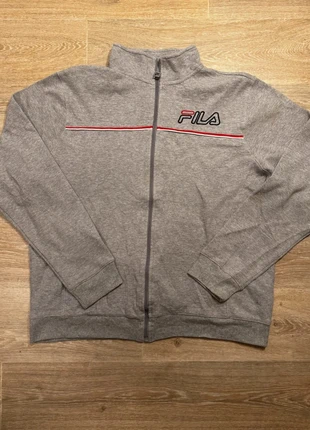 Pullover Pull Sweatshirt Veste Fila Gris Logo Brodé Homme Taille L, brand: FILA, condition: Good, size: L, €10.00, €11.20 includes Buyer Protection