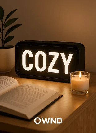 COZY Led Sign – Warm Light, Modern Soul, marca: ownd, estado: Nuevo con etiquetas, 16,99 €, 18,54 € Protección al comprador Pro incluida