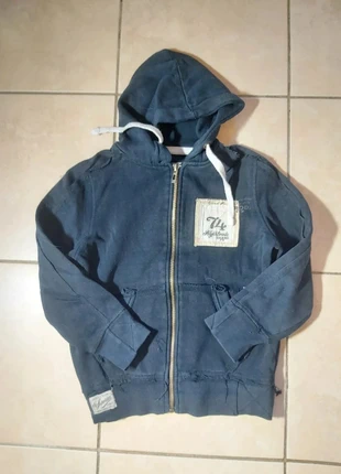 Sweat zippé à capuche Deluxe Jeans - Taille 8 ans - Garçon, merk: Deluxe, staat: Heel goed, maat: 8 jaar / 128 cm, € 3,00, € 3,85 inclusief Kopersbescherming