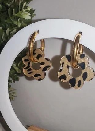 Créoles acier inoxydable doré léopard, marque: Tendance, état: Très bon état, 4,99 €, 5,94 € Protection acheteurs incluse