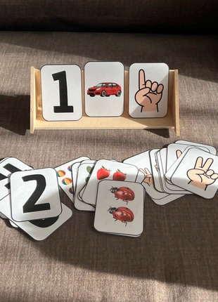 33 cartes quantifier + support en bois, brand: Support, condition: Very good, size: 3 years / 98 cm, €12.90, €14.25 includes Buyer Protection Pro