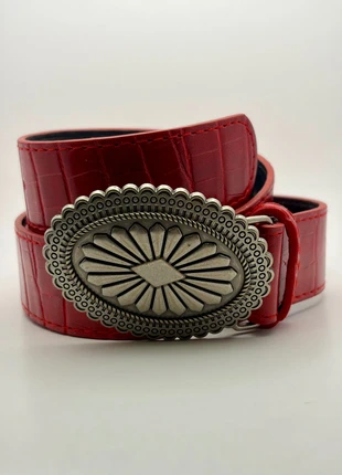 Western Croc-Pattern Belt | Y2K Vintage Streetwear Statement | 105 CM 🤠, staat: Nieuw zonder prijskaartje, maat: 105 cm, € 11,99, € 13,29 inclusief Kopersbescherming Pro