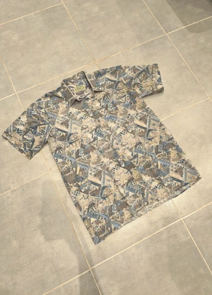 Chemisette Vintage imprimé motifs abstrait L, brand: Vintage Dressing, condizioni: Ottime, taglia: L, €15.00, €16.45 include la Protezione acquisti