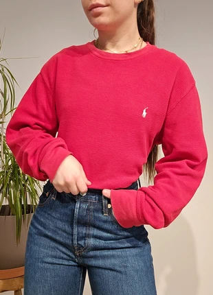 Pull léger en maille abeille rouge Ralph Lauren (4212), marca: Ralph Lauren, estado: Muito bom, tamanho: L / 40 / 12, €48.00, €51.10 inclui Proteção do Comprador Pro