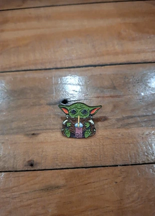 Star Wars 'Baby Yoda Smoothie' Pin Badge, brand: Disney, condition: New without tags, £4.00, £4.90 includes Buyer Protection Pro