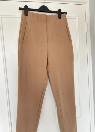 Zara sand cropped tailored trousers, brand: Zara, condition: Very good, size: S / UK 8-10, £7.00, £8.05 includes Buyer Protection