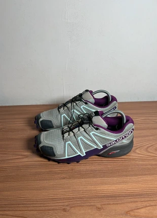 Basket Salomon Speedcross 4 grise et violette pointure 36 2/3, brand: Salomon, condition: Good, size: 36, €49.00, €52.15 includes Buyer Protection Pro