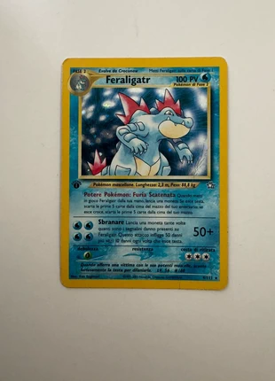 Pokémon Feraligatr / aligatueur neo genesis édition 1, brand: Pokémon, condition: Satisfactory, €29.99, €32.19 includes Buyer Protection