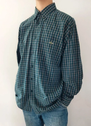 Chemise Lacoste verte à carreaux Lacoste taille 41 L coton, brand: Lacoste, condition: Very good, size: L, €24.90, €26.85 includes Buyer Protection