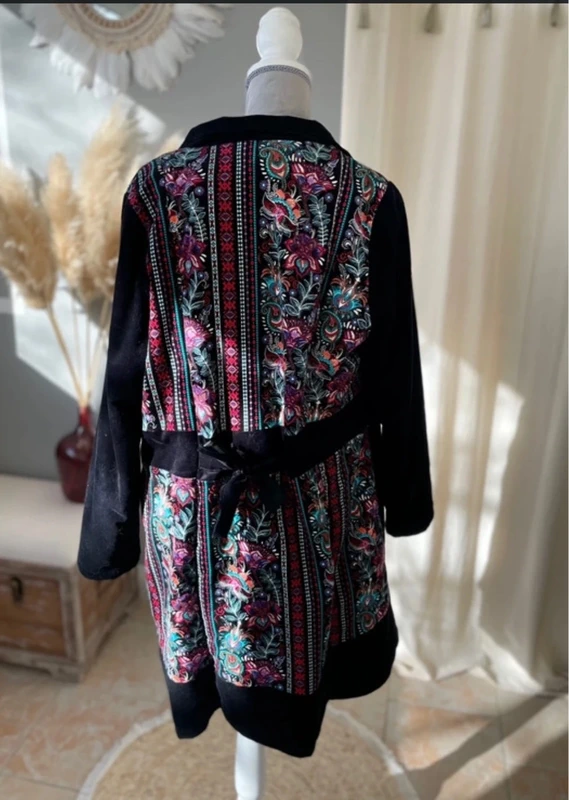Magnifique manteau bohème chic doux et chaud . - photo numéro 10
