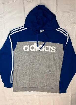 Hoodie / Sweat à capuche Adidas bleu et gris, taille XL coton unisexe (homme et femme)., marca: adidas, estado: Muy bueno, tamaño: XL, 21,50 €, 23,28 € Protección al comprador incluida