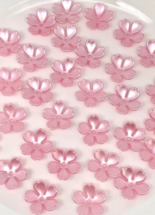 30 perles fleurs en acrylique 15 mm, condizioni: Ottime, €1.70, €2.49 include la Protezione acquisti