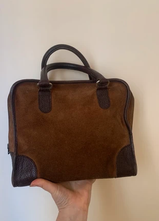 Brown vintage suede leather bag, brand: Vintage Dressing, condition: Good, €17.00, €18.55 includes Buyer Protection